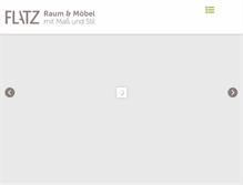Tablet Screenshot of flatz-tischlerei.com